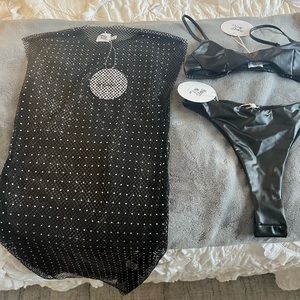 Princess Polly sheer mini dress